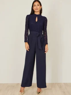 Combinaison Yumi en dentelle appliquée