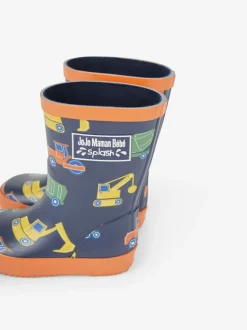 Construction bleu marine - Bottes de pluie JoJo Maman Bébé unies