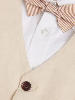 Costume Monsoon élégant en lin Blend 4 pièces