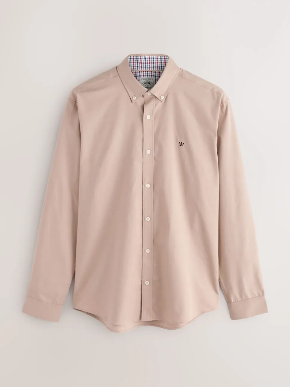 Couleur pierre naturelle - Chemise Oxford stretch à manches longues