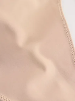 Couleur praline - Body plongeant sans dos à bretelles multidirectionnelles