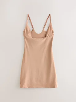 Couleur praline - Gainant à contrôle moyen en coton haut de gamme Wear Your Own Bra Slip