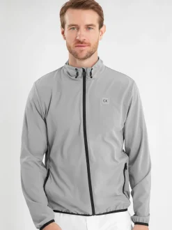 Coupe-vent Calvin Klein Golf Argent Motion zippé