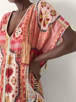 Court caftan Monsoon Patti à imprimé Tile