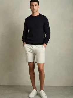 craie - Short chino casual Reiss Wicket coupe courte