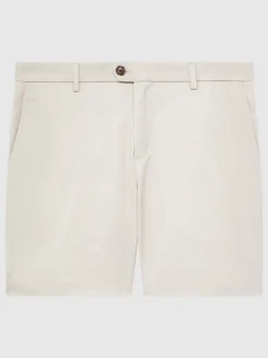 craie - Short chino casual Reiss Wicket coupe courte