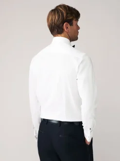 Cravate texturée blanche/Noir Nœud - Slim Fit (Slim Fit) - Chemises et Nœud papillon Lot