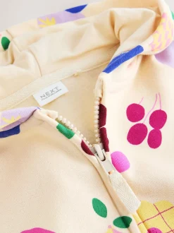 Cream Fruit - Sweat à capuche zippé (3mths-7yrs)