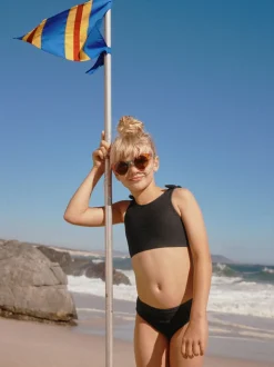 Crinkle noir - Bikini (3-16ans)