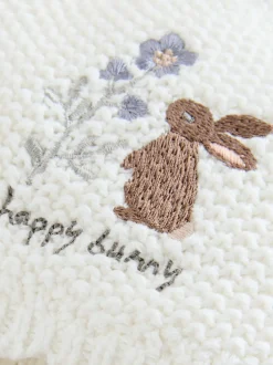 Crème - Chapeau Personnage lapin brodé Bébé (0mois-2ans)