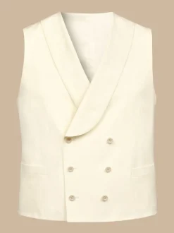 Crème - Charles Tyrwhitt costume Morning V2 ajustable : gilet