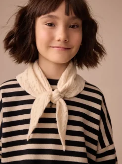Crème - Écharpe triangle à nouer (3-16ans)