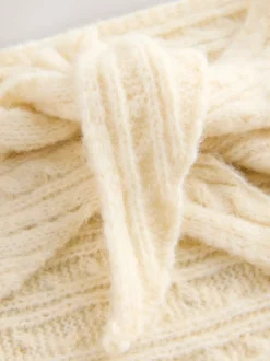 Crème - Écharpe triangle à nouer (3-16ans)