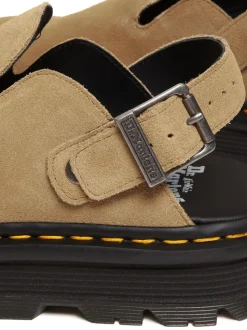 Crème - Chaussures Dr. Martens en cuir Zebzag