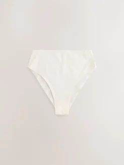 Crème - Culotte de coton mélangé de qualité supérieure avec contrôle de l'abdomen
