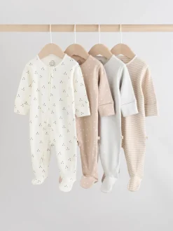 Crème - Dors-bien bébé à fermeture éclair bidirectionnelle (0-2ans)