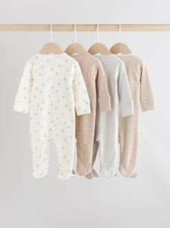 Crème - Dors-bien bébé à fermeture éclair bidirectionnelle (0-2ans)