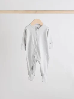 Crème - Dors-bien bébé à fermeture éclair bidirectionnelle (0-2ans)