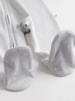 Crème - Dors-bien bébé à fermeture éclair bidirectionnelle (0-2ans)