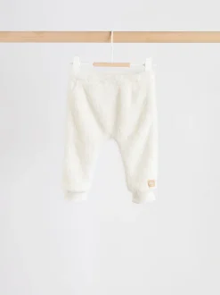 Crème - Ensemble bébé sweat à capuche et jogging Borg (0mois-2ans)