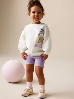 Crème - Ensemble short Bluey (12mois-7ans)