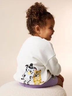 Crème - Ensemble short Bluey (12mois-7ans)