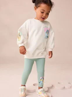 Crème - Ensemble Sweat-shirt et Leggings Bluey (12mois-7ans)