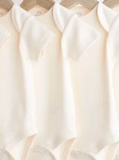 Crème - Essential Baby Manches courtes Bodysuits 5 Pack