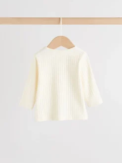 Crème - Hello World ensemble haut et legging bébé (0-18mois)