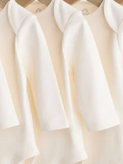 Crème - Lot de bodys à manches longues Essential Baby 5