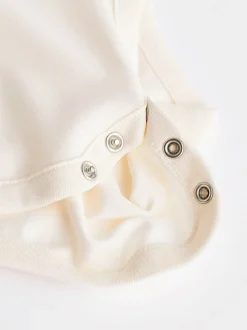 Crème - Lot de bodys à manches longues Essential Baby 5