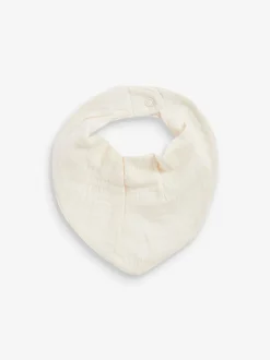 Crème - Muslin Baby Dribble BIBS 3 Pack