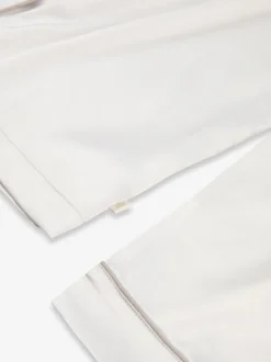 Crème - Pyjama de Noël The Little Tailor boutonné en satin pour enfant