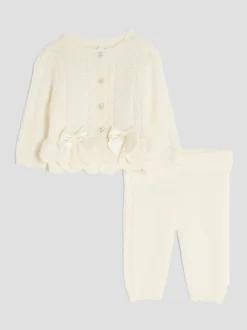 Crème - River Island Cardigan à péplum bébé fille