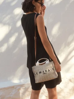 Crème - Sac à main en toile