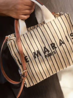 Crème - Sac à main en toile