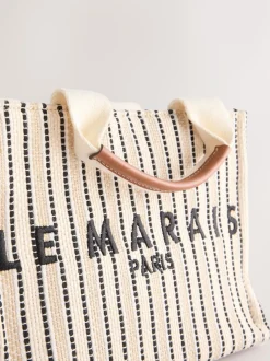 Crème - Sac à main en toile