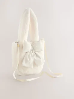 Crème - Sac seau en fourrure Crème