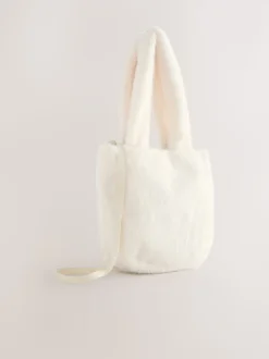 Crème - Sac seau en fourrure Crème