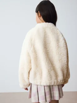 Crème - Veste Sunflower en peau de mouton (3-16ans)