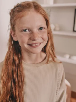 Crème côtelée - Pyjama en laine polaire (9mths-16yrs)