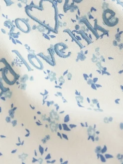 Crème Ditsy Fleur - Sweat à capuche (3-16 ans)