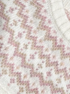 Crème Fair Isle - Ensemble JoJo Maman Bébé 3pièces en maille