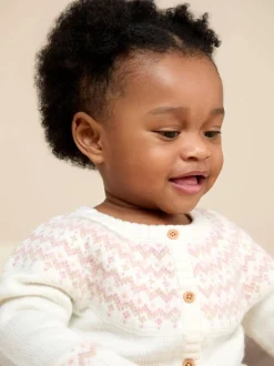 Crème Fair Isle - Ensemble JoJo Maman Bébé 3pièces en maille