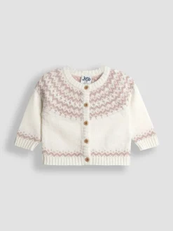 Crème Fair Isle - Ensemble JoJo Maman Bébé 3pièces en maille