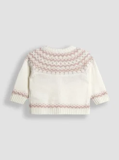 Crème Fair Isle - Ensemble JoJo Maman Bébé 3pièces en maille