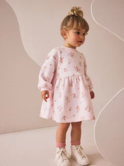 Crème fleuri - Robe de survêtement (3mths-7yrs)