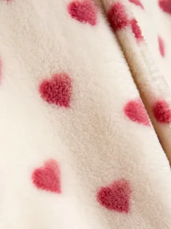 Crème motif cœur - Peignoir JoJo Maman Bébé