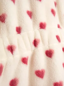 Crème motif cœur - Peignoir JoJo Maman Bébé