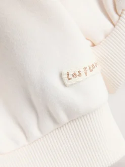 Crème motif lapin - Ensemble Sweat-shirt et Pantalons Amples (3mois-7ans)